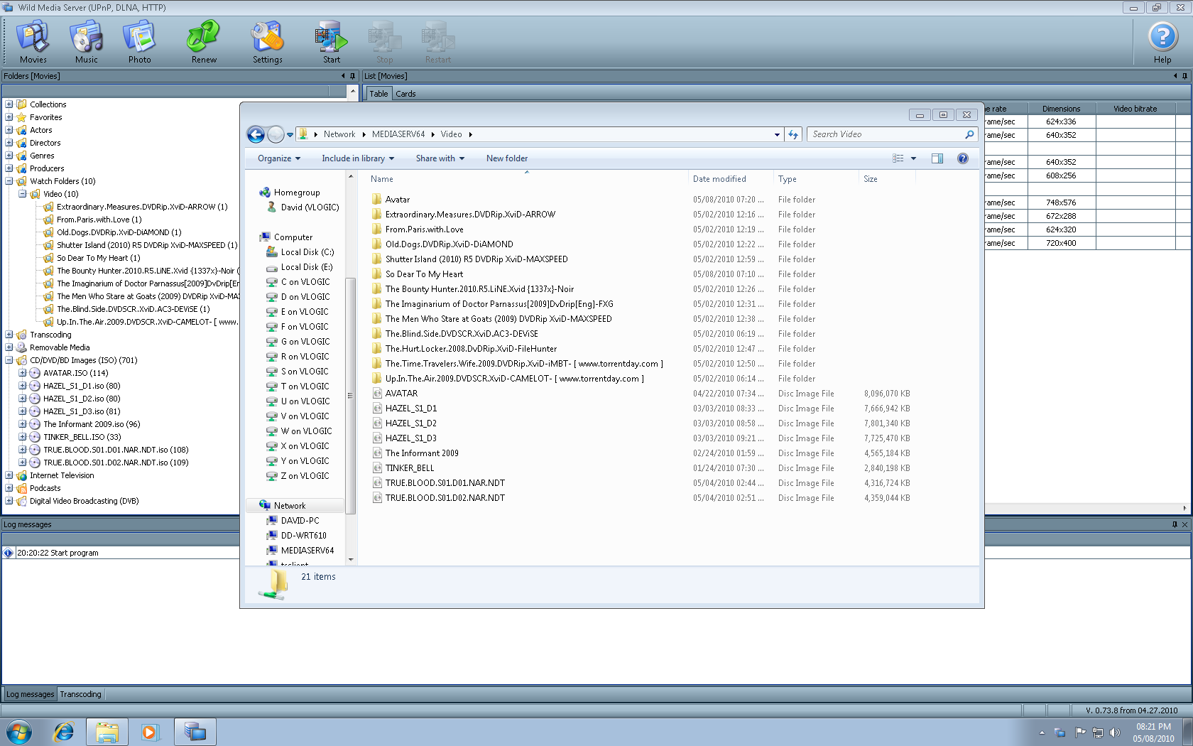 After a total shutdown "quit" of the WMS server, now the desk 2 of trueblood is showing up...