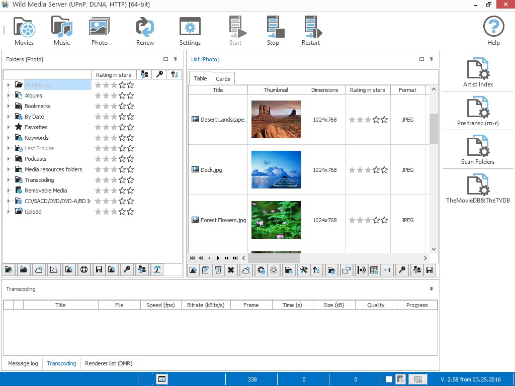 Screenshot for Wild Media Server (UPnP, DLNA, HTTP) 1.52.2